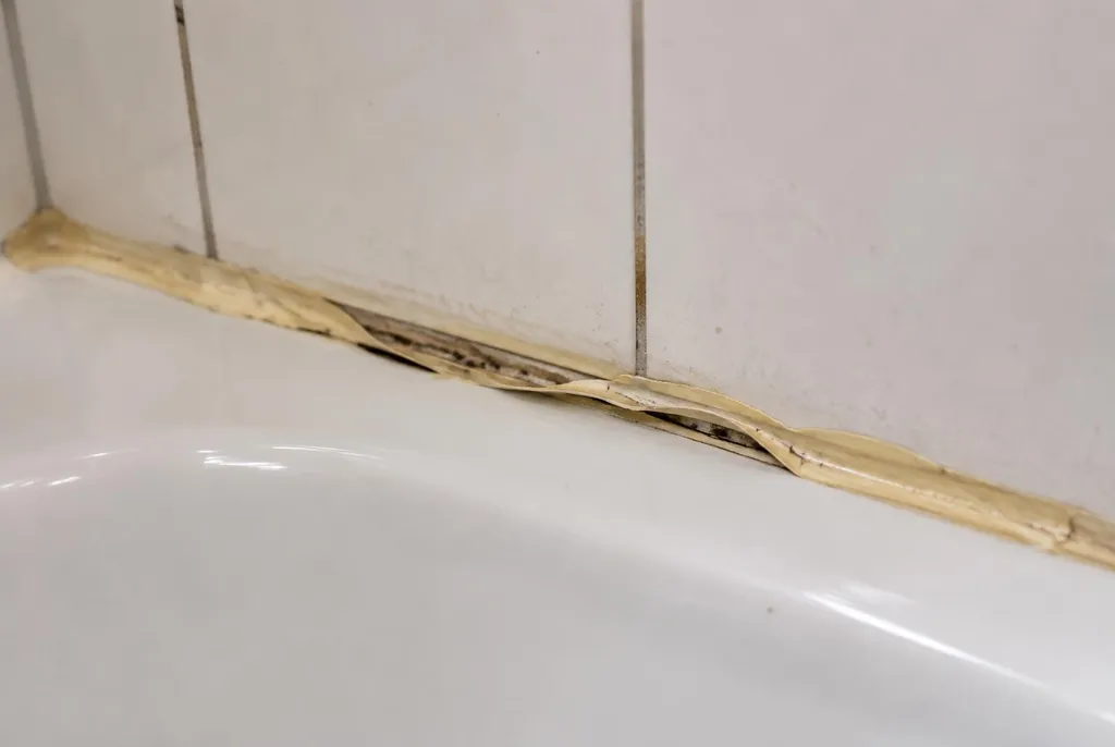 Kitbedrijf Ede – loslatende kit naast het bad